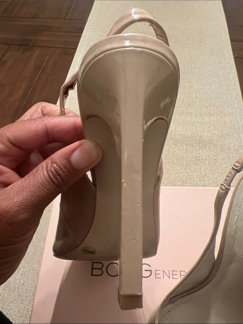 ❤️ BCBGeneration Carly Warm Sand Patent Heel - Picture 8 of 15